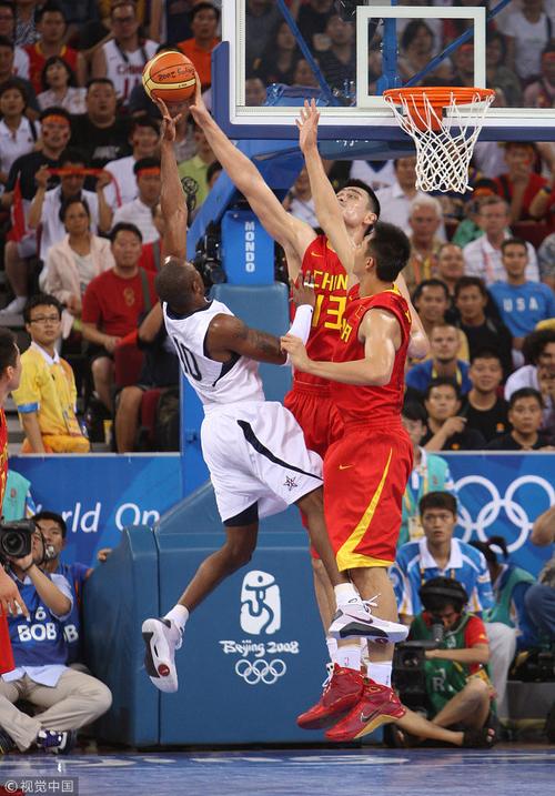 男篮中国vs美国热身赛2008