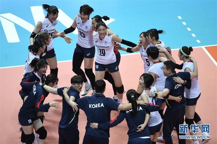中国男排vs韩国女排比赛的相关图片